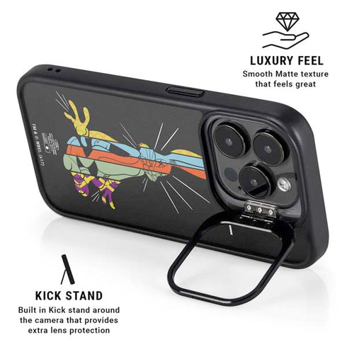 Looney Tunes Bugs Bunny Sliced Juxtapose iPhone 14 Pro Kickstand Case